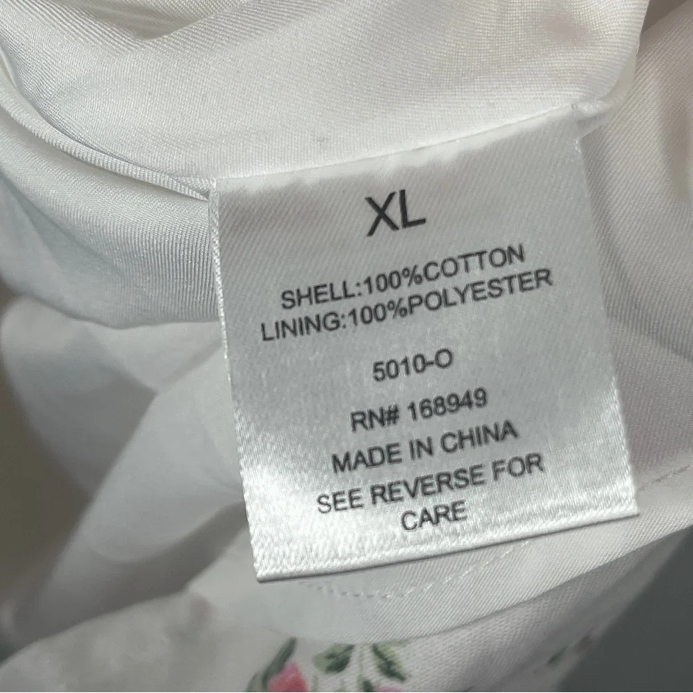 Altar'd State Mini Dress Floral Accents Coquette Cottage Core Smocked Smocked - Picture 8 of 11